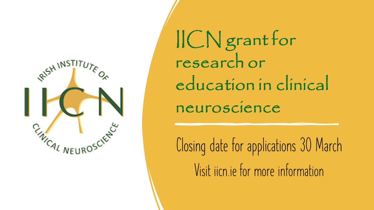 Applications are invited for an IICN grant for research or education in clinical neuroscience